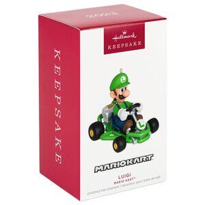 New! Mario Kart Luigi Hallmark Keepsake Christmas Ornament 2023 Super Nintendo